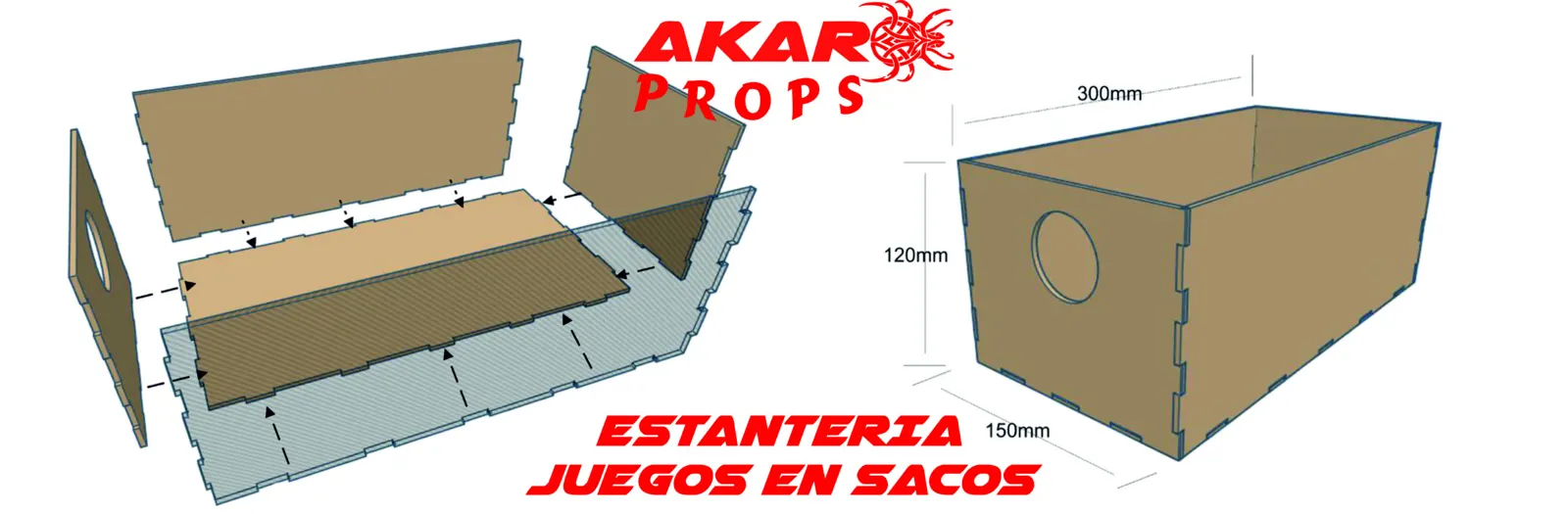 Estantería de Sacos para Juegos de Mesa